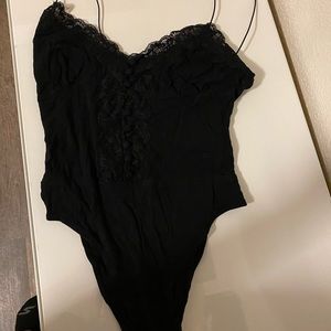 Black lace bodysuit